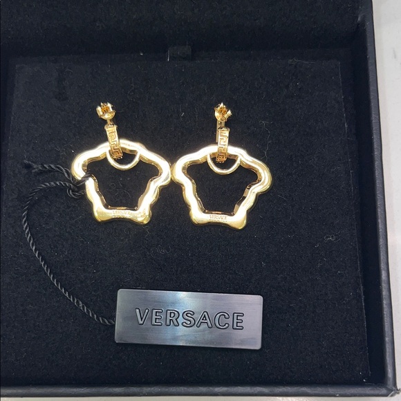 Versace Gold Medusa Earrings - Picture 4 of 9
